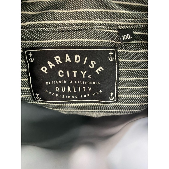 Paradise City Men's Short Sleeve Shirt Thick Cotton- Size XXL- 100% Cotton - Picture 6 of 11